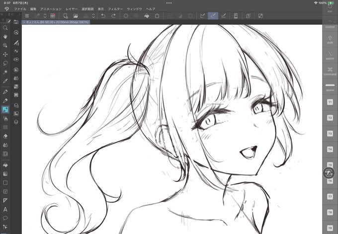 間に合うかわからんけど描いてる 