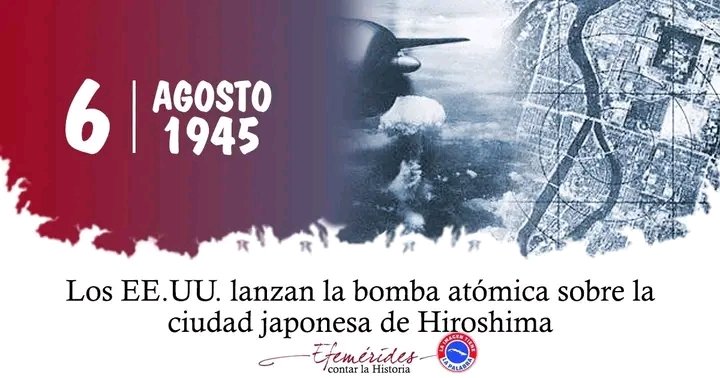 Cuba alza su voz contra el terrorismo y el genocidio, a 80 años del horror de #Hiroshima, símbolo eterno de la barbarie imperial. Por la paz, la vida y la dignidad de los pueblos, reafirmamos nuestro compromiso con la justicia. 
#CubaPorLaPaz #NoAlGenocidio