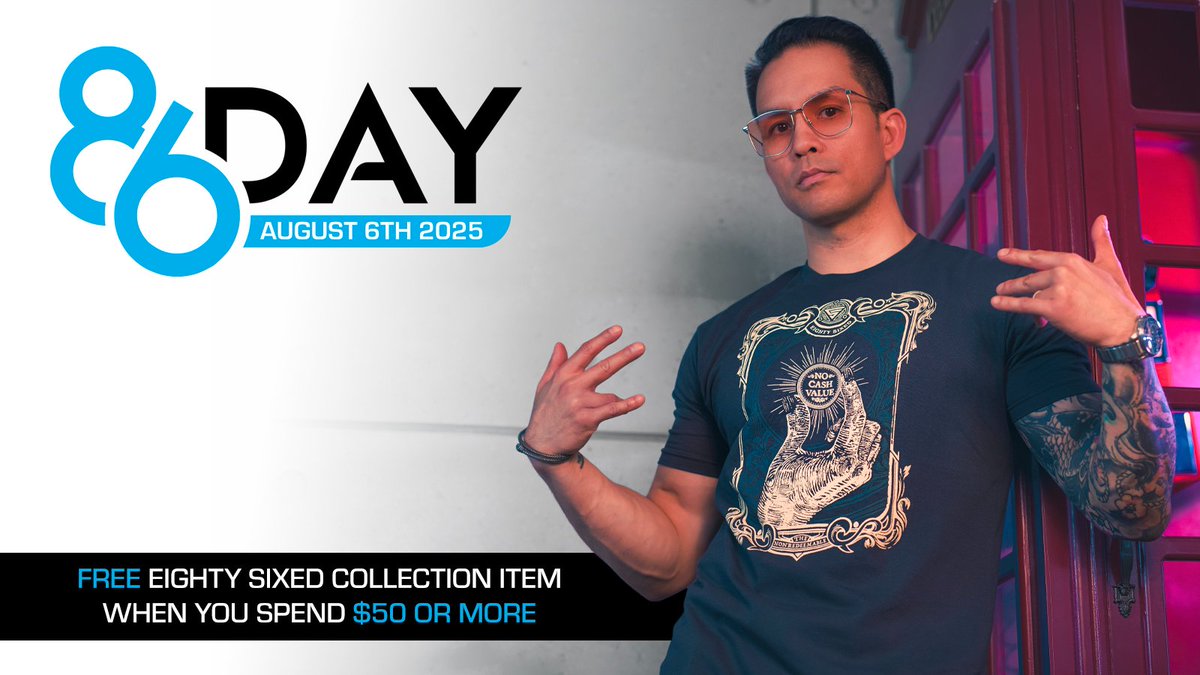 🎉 Eighty Sixed Day is here, and we’re celebrating all week long! Enjoy site wide savings on merchandise from your favorite games, and get a FREE item from our Eighty Sixed Collection when you spend $50 or more, just add your selection to your cart!

eightysixed.com