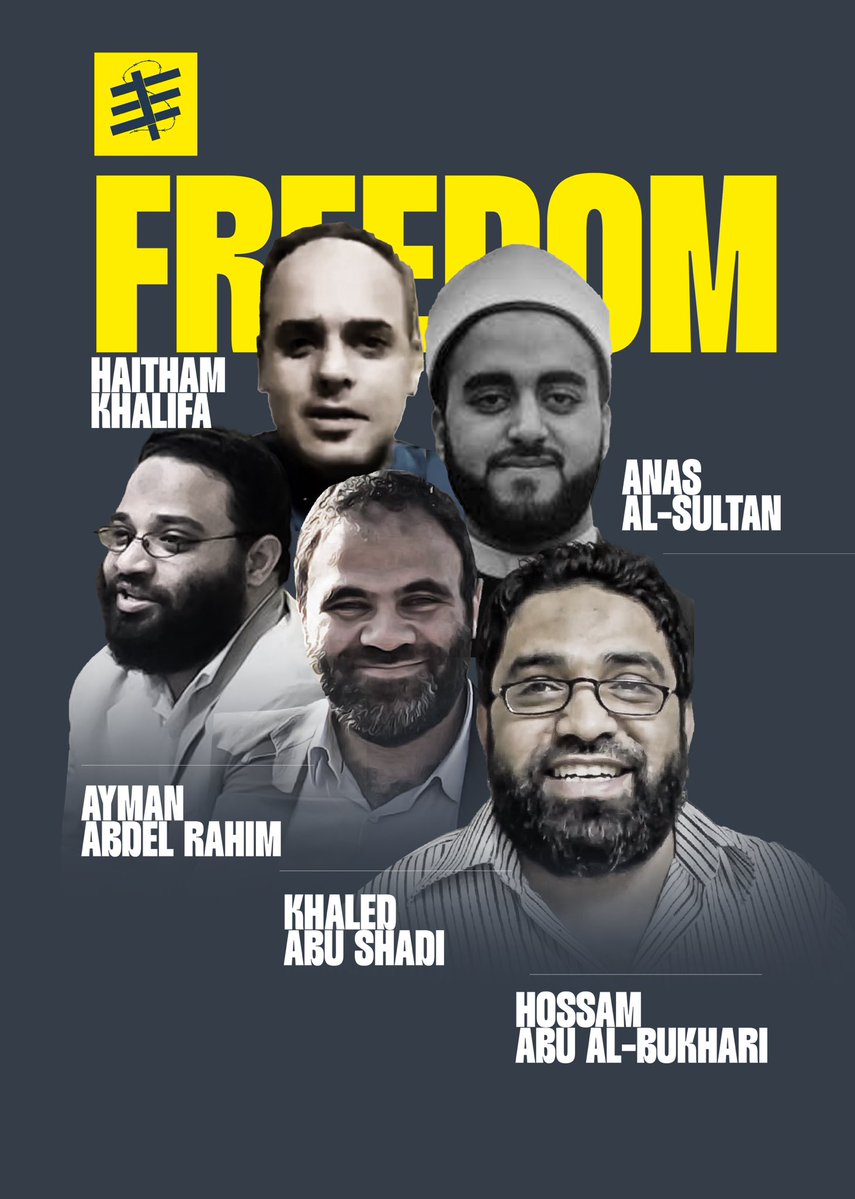 Free Them (@freethemall_) on Twitter photo Each of them simply tried to contribute to raising awareness across different fields. The question remains: Why are these people languishing in the hell of Egyptian prisons?
#FreeThemAll
#Egyptian_hell
<a href="/patrickdehahn/">Patrick deHahn</a>
<a href="/pennytreyvaud/">Penny Treyvaud</a>
<a href="/ilariallegro/">ilaria allegrozzi</a> Each of them simply tried to contribute to raising awareness across different fields. The question remains: Why are these people languishing in the hell of Egyptian prisons?
#FreeThemAll
#Egyptian_hell
<a href="/patrickdehahn/">Patrick deHahn</a>
<a href="/pennytreyvaud/">Penny Treyvaud</a>
<a href="/ilariallegro/">ilaria allegrozzi</a>
