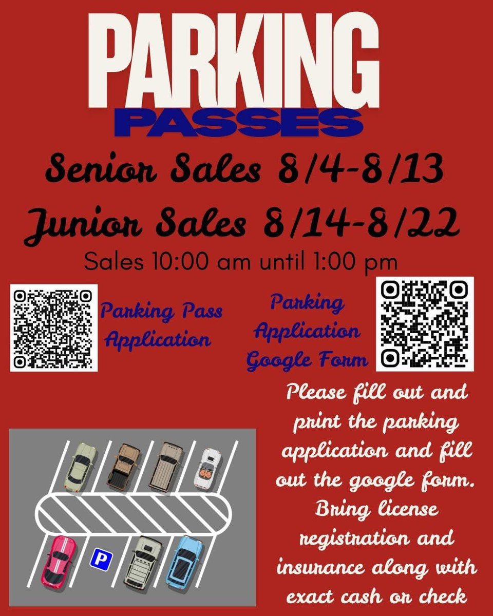 Parking passes are on sale! Please see the information below! <a href="/KHS_Chiefs/">Kempsville Chiefs</a>