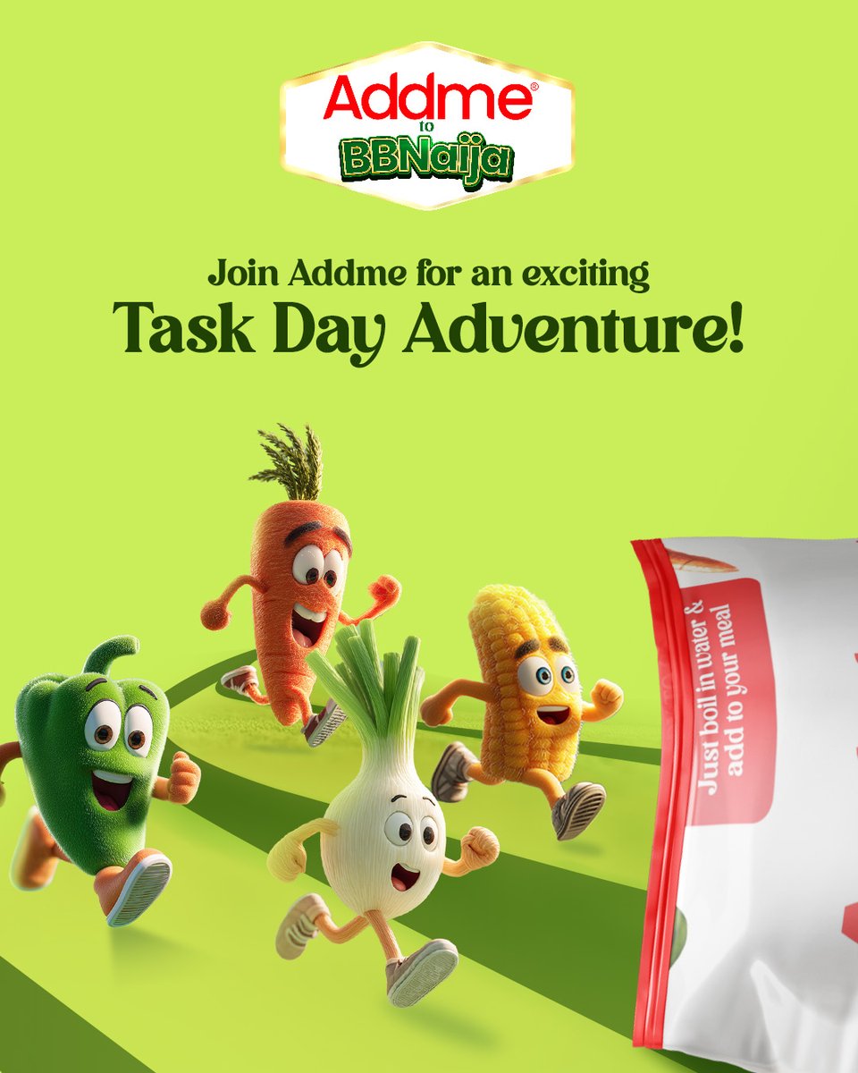 addmenigeria's tweet image. The Addme task on Big Brother Naija is a few minutes away and you don’t want to miss out on any of the drama!

Remember to just Addme, so you can catch your favorite housemates in action as they race through for ease and enjoy other things you love.  

See you at 5 PM!

#Addme…
