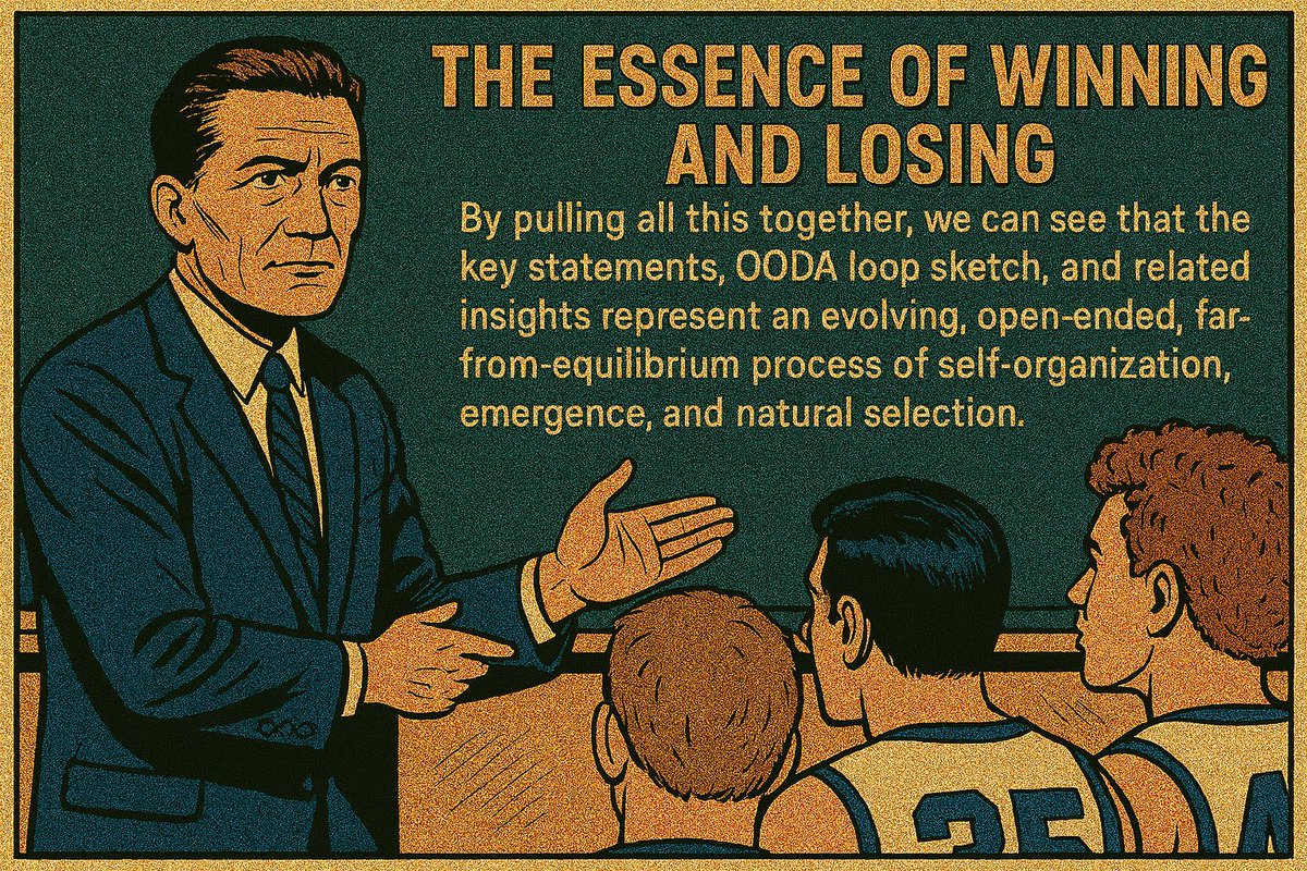 <a href="/michaelbrandorg/">Michael Brand</a> Yes, and that’s exactly how you want the opposition to think.

Orientation isn’t situational awareness.
Orientation is what shapes situational awareness: what you notice, value, or even register as a threat or mismatch. 

You also want your competitors to believe “all else in