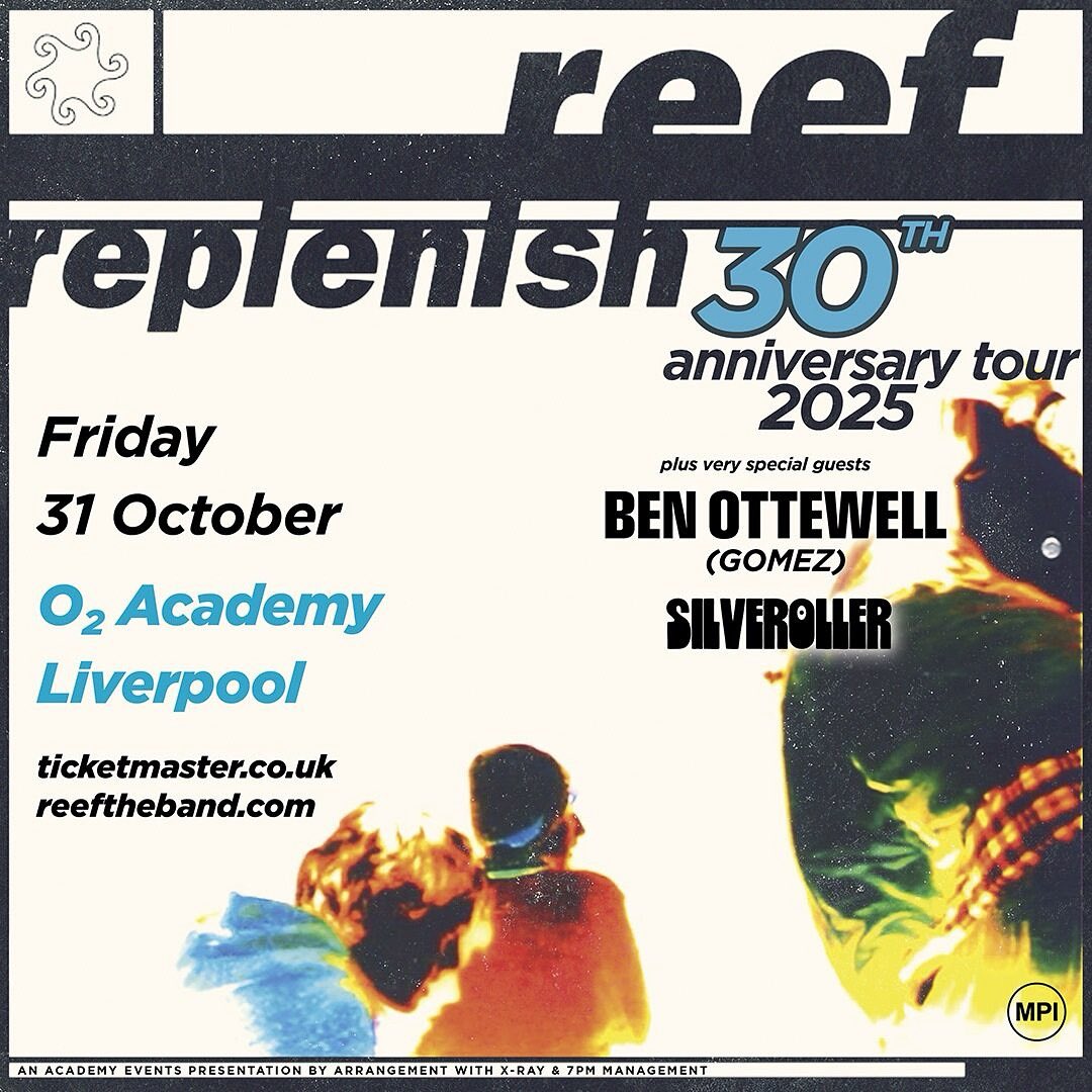 Super stoked that <a href="/ottewellben/">Ben Ottewell</a> of <a href="/gomeztheband/">GOMEZ</a> &amp; <a href="/SilverollerBand/">Silveroller</a> will be joining us in LIVERPOOL <a href="/O2AcademyLpool/">O2 Academy Liverpool</a> … See you there ROCKERS🤘❤️

reeftheband.com/#live