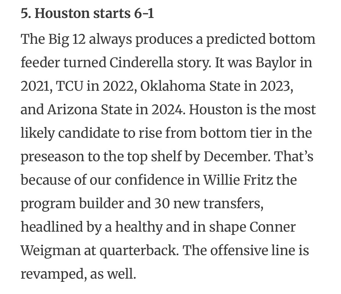 Year of the Coogs. 📈