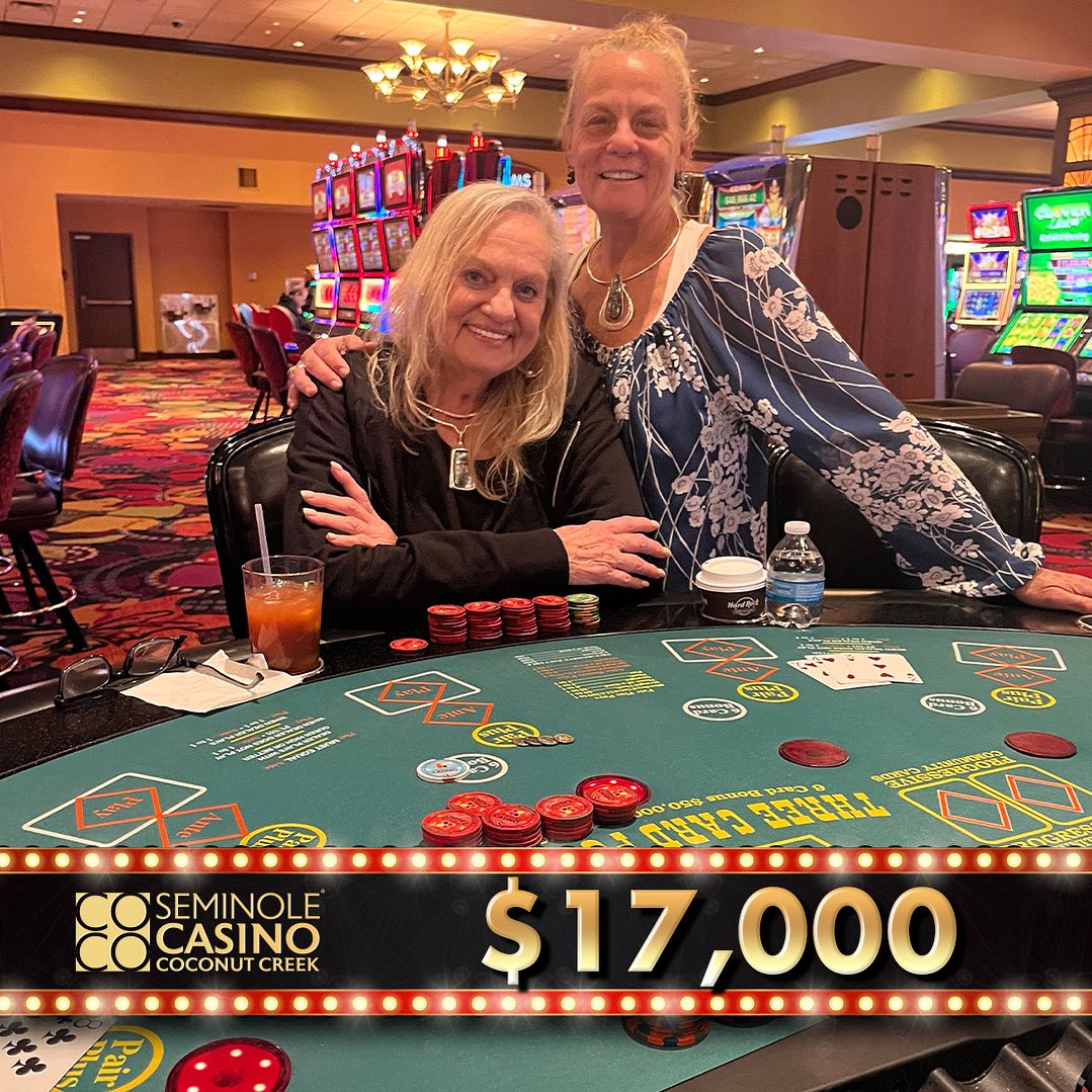 Another day, another win 🤑 In less than a week, our live table games progressive hit 3 times for a total of $77,000. Play Three-Card Poker, Ultimate Texas Hold’em, or Mississippi Stud to test your luck. The current jackpot is at $1.3M!  #WinBig #TableGames #Coco #Casino
