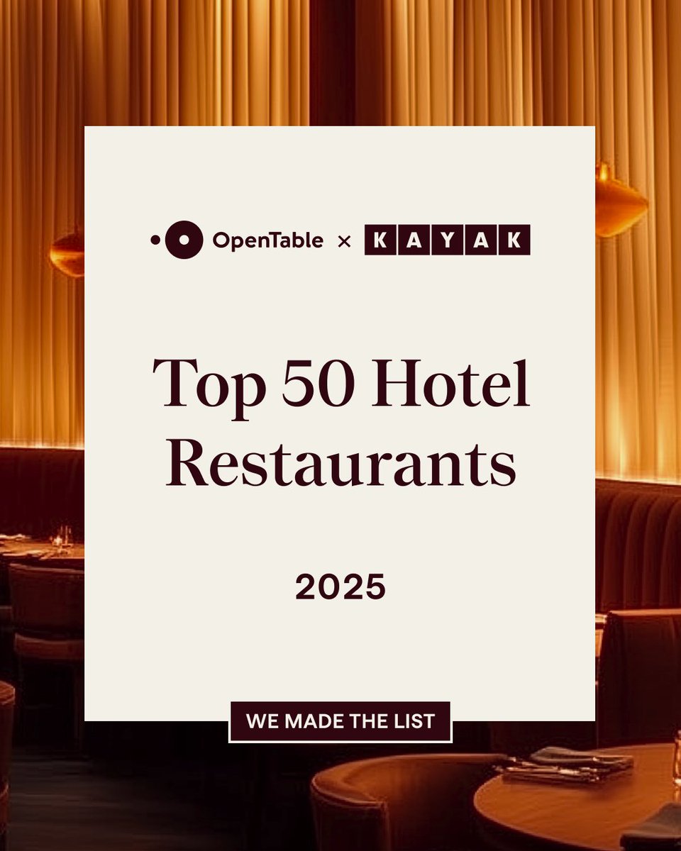ARC has officially been named one of OpenTable’s Top 50 Hotel Restaurants in Canada for 2025 🎉
Reserve your table and taste the difference bit.ly/3iAVryl