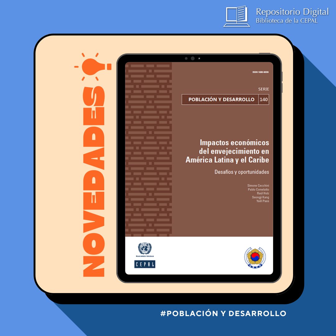 📢 ¡Novedades!
El #envejecimiento se acelera: para 2050, 1 de cada 5 personas tendrá 65+.

¿Qué desafíos y oportunidades implica para nuestras economías?

Lee más 👉hdl.handle.net/11362/82262