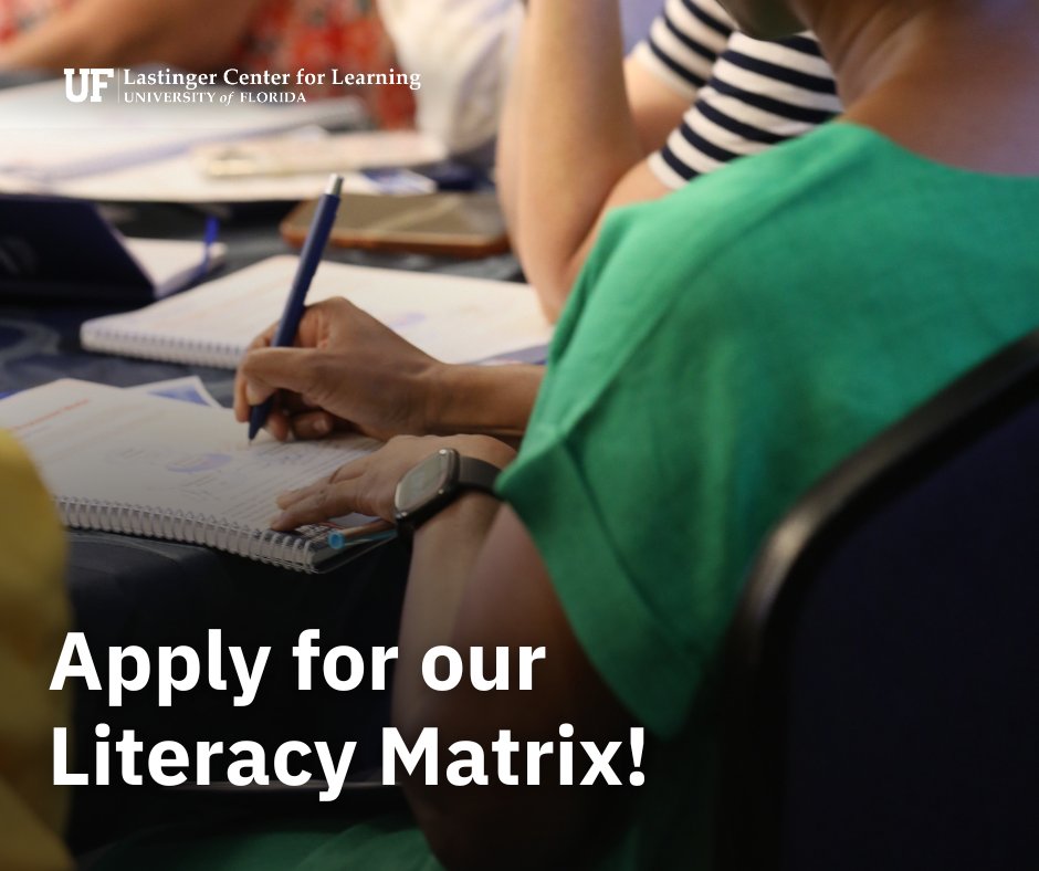 K-12 educators and coaches: Apply for our Literacy Matrix to begin your pathway to Reading Endorsement while receiving a $2,000 stipend and 300 professional learning hours. 

Applications are due Friday. Learn more at: lastingerlearning.com/literacy-matrix.