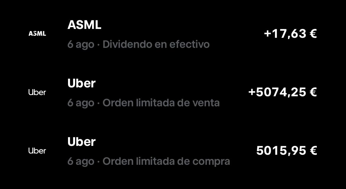 En lo que he ido a la peluquería, me han entrado 75€ en TradeRepublic.

Tendré que ir más a menudo! 🤣🤣