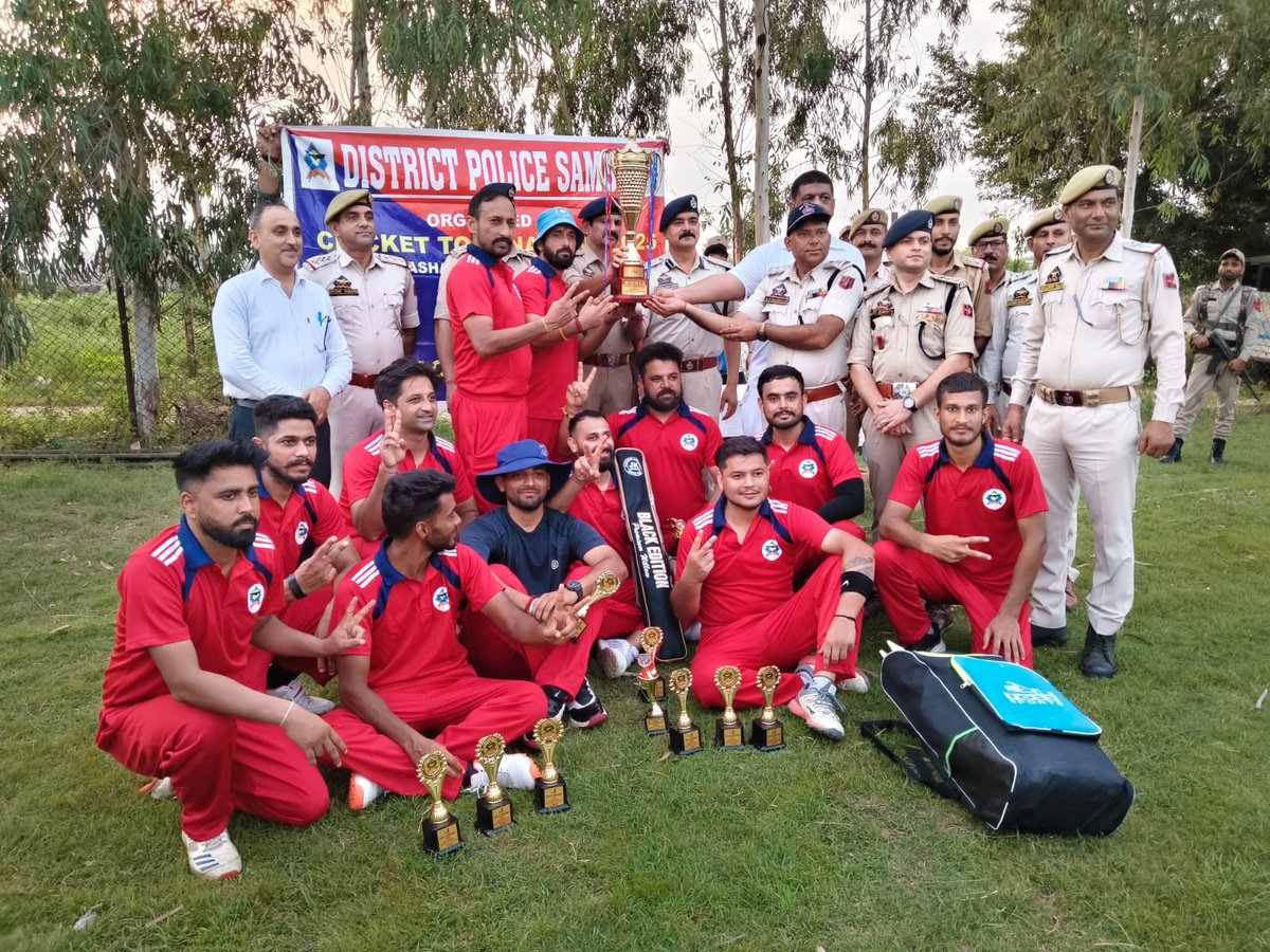 District Police Samba (@sambapolice) on Twitter photo Samba Police today concluded Cricket Tournament organised in the jurisdiction of Police Sub-Division Vijaypur under Civic Action Programme in which team Young Hearts Cricket Club Samba emerged as champion of the tournament. <a href="/JmuKmrPolice/">J&K Police</a> <a href="/ZPHQJammu/">Zonal Police Media Centre- Jammu Zone</a> Samba Police today concluded Cricket Tournament organised in the jurisdiction of Police Sub-Division Vijaypur under Civic Action Programme in which team Young Hearts Cricket Club Samba emerged as champion of the tournament. <a href="/JmuKmrPolice/">J&K Police</a> <a href="/ZPHQJammu/">Zonal Police Media Centre- Jammu Zone</a>