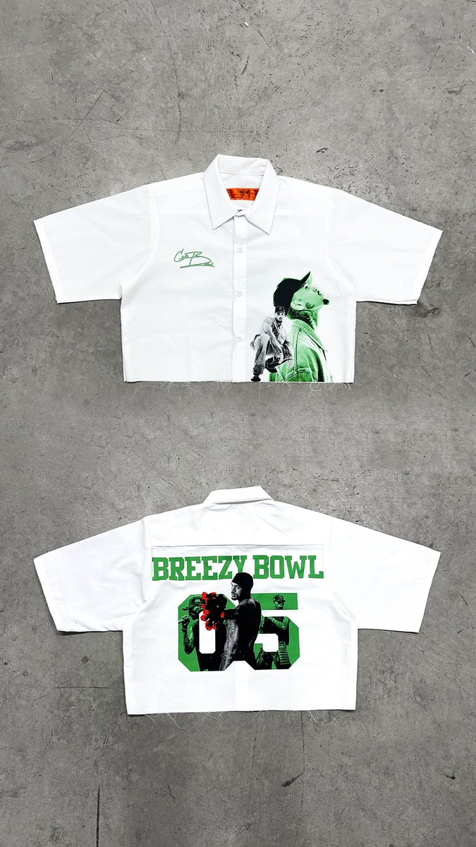 STAYDANJE's tweet photo. Just wanted to show yall some custom shirts I made for Breezy Bowl 🫡 https://t.co/w8iPplTojw
