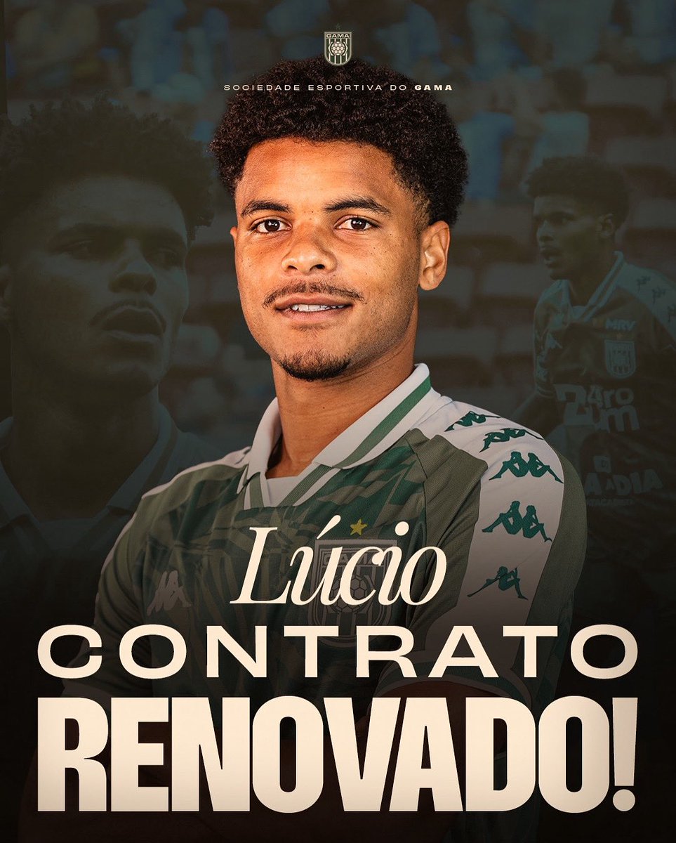 Mais um nome importante do 14° título Candango segue no Gama para a próxima temporada. O volante Lúcio, cria do #MaiorDoDF, está de contrato renovado!

Vamos juntos pelos objetivos de 2026! 🇳🇬