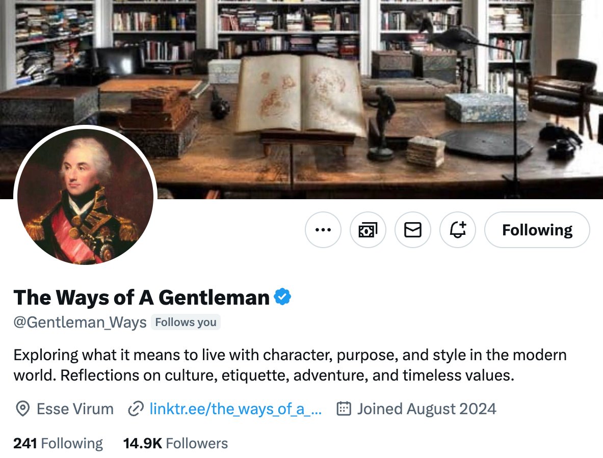Architecture & Tradition (@archi_tradition) on Twitter photo The Ways of A Gentleman (<a href="/Gentleman_Ways/">The Ways of A Gentleman</a>) explores what it means to live with character, purpose, and style in the modern world with reflections on culture, etiquette, and adventure. The ultimate goal is to help other men improve their lives and make the world a better place. The Ways of A Gentleman (<a href="/Gentleman_Ways/">The Ways of A Gentleman</a>) explores what it means to live with character, purpose, and style in the modern world with reflections on culture, etiquette, and adventure. The ultimate goal is to help other men improve their lives and make the world a better place.