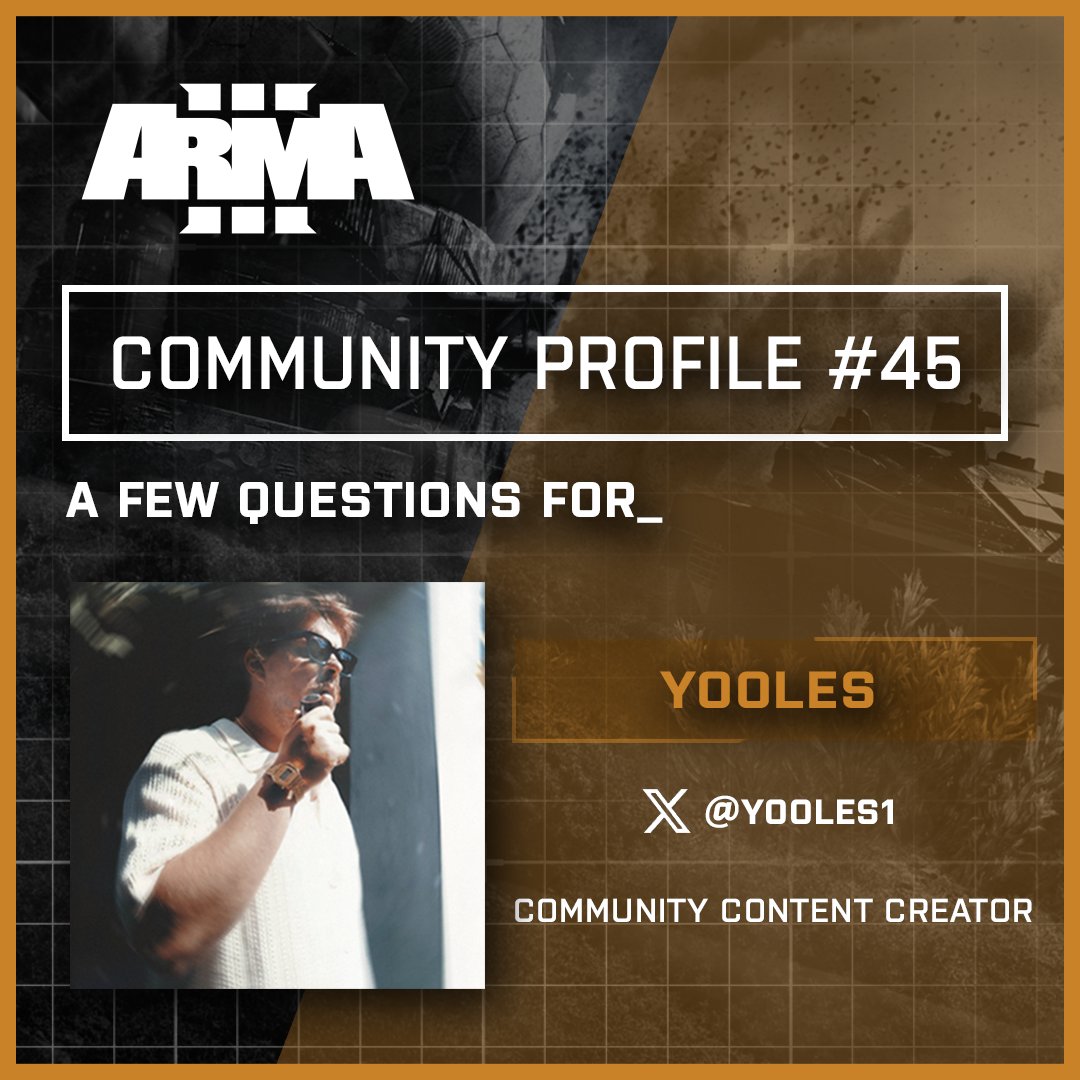 ArmaPlatform's tweet image. #Arma3 #CommunityProfile #45! 🎙️

We're back with another Arma 3 Community Profile - this time with @HeavyOrdWorks developer @Yooles1!

arma3.com/news/community…