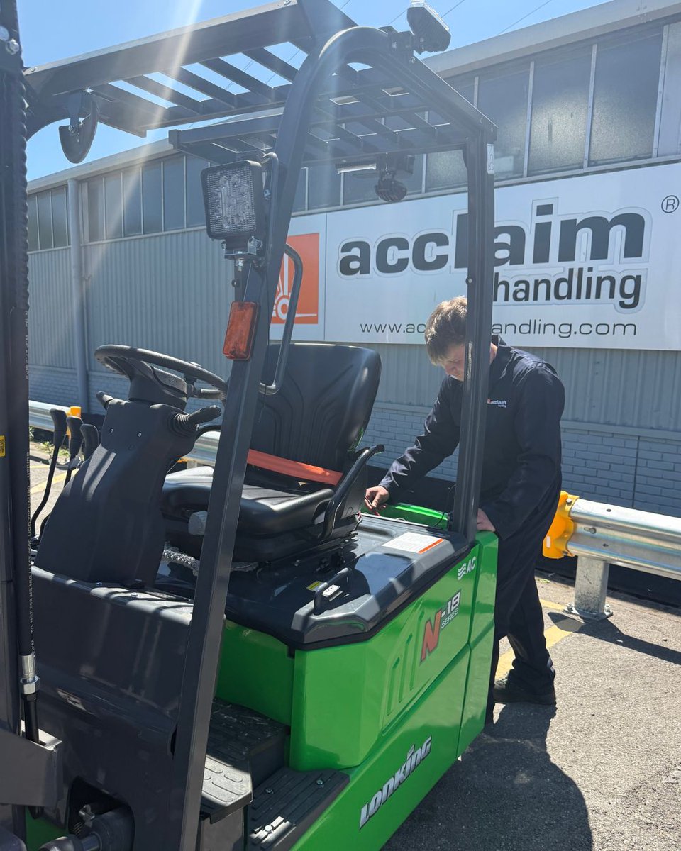 Always putting in the work down at our Portsmouth depot 
 
Our Workshop Engineer, Cody has been hard at work carrying out checks on this Lonking Electric Forklift before it goes to a customer.
 
Prepping equipment &amp; keeping things running smoothly - it's what we do at Acclaim!