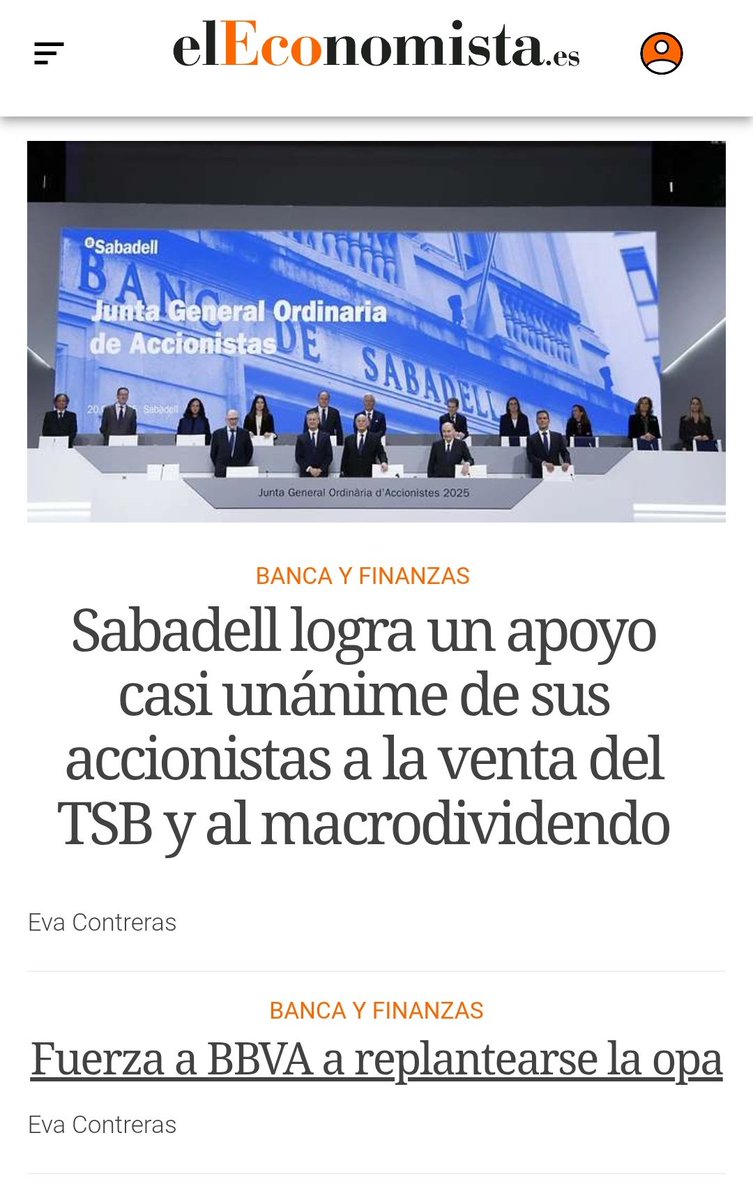 Fins i tot assumint que la cúpula del BBVA haurà de dimitir el moment que descarrili oficialment la OPA, i per tant hi ha incentiu per allargar-ho tant com es pugui, és sorprenent el grau d'humiliació que estan disposats a aguantar... 99,6% de vots pro-Oliu a Junta Sabadell!