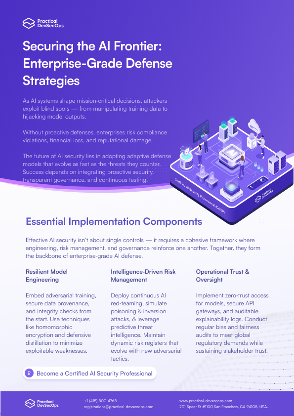 PDevsecops's tweet image. AI attack sophistication doubles every 6 months 📈
Your defense strategy from 2023? Already obsolete.
Modern AI security needs:
Adaptive defense models
Proactive threat hunting
Zero-trust architecture
Evolve or get exploited.
#EnterpriseAI #AISecuity #ZeroTrust #Innovation