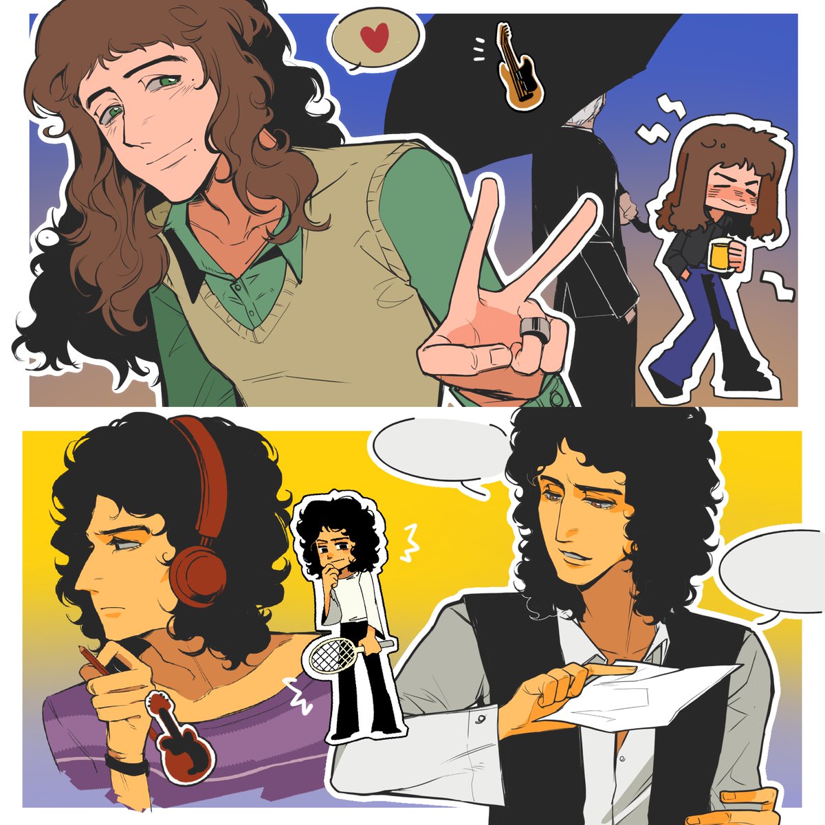 #queen #brianmay #johndeacon