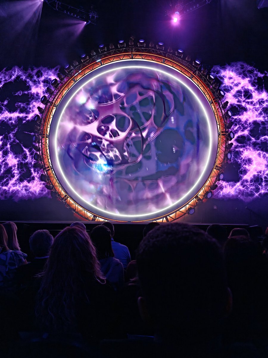 Getting the Pink Floyd Laserium show here at #blackhat2025 waiting for <a href="/mikko/">@mikko</a> to speak