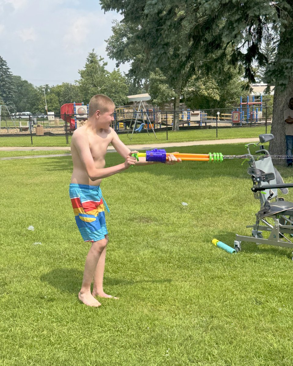 We’re wrapping up our summer groups with a splash!☀️ North Campus just had a blast at our annual Wet n' Wild Day filled with a foam machine, water guns, laughter, and plenty of smiles. It was the perfect way to celebrate the end of summer fun together! 🫧🌈