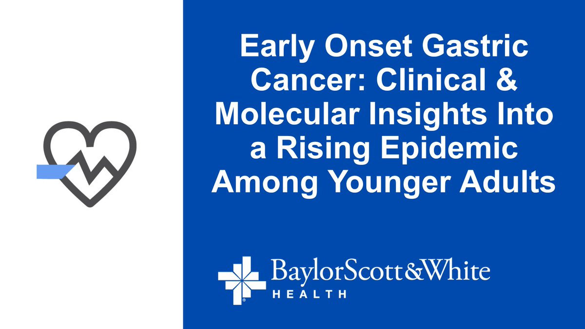 Early onset gastric cancer (EOGC) is rising in younger adults under 50 and presents with more aggressive features than late-onset cases. This study explores its unique demographic and molecular profile. Read: ow.ly/2fxF50WyNmN

#GIOncology #CancerEpidemiology