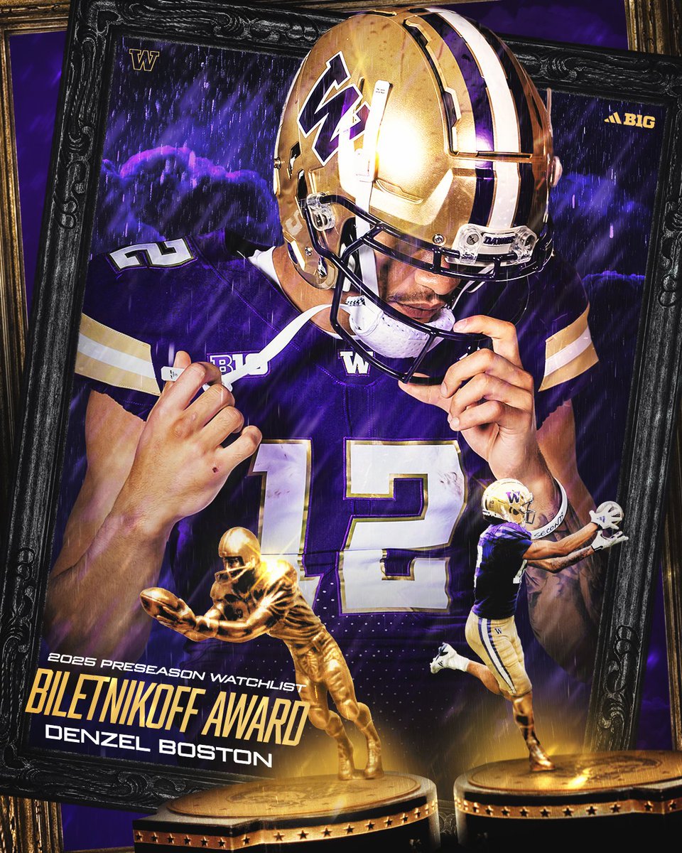 Washington Football (@uw_football) on Twitter photo Eyes on #12, <a href="/dl_boston5/">Denzel12Official</a> β‘οΈ Biletnikoff Award Watch List π
π: gohski.es/3UbJNcG Eyes on #12, <a href="/dl_boston5/">Denzel12Official</a> β‘οΈ Biletnikoff Award Watch List π
π: gohski.es/3UbJNcG