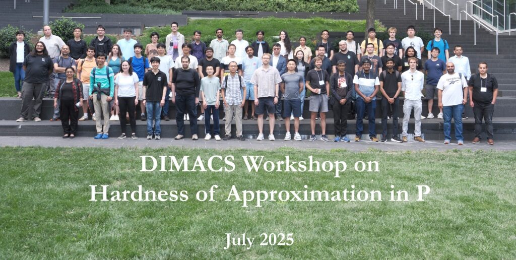 Thank you to all the participants of the DIMACS Workshop on the Hardness of Approximation in P! The videos of all of the amazing workshop presentations are now available on our YouTube channel youtube.com/playlist?list=… &amp; linked from the workshop web page dimacs.rutgers.edu/events/details…