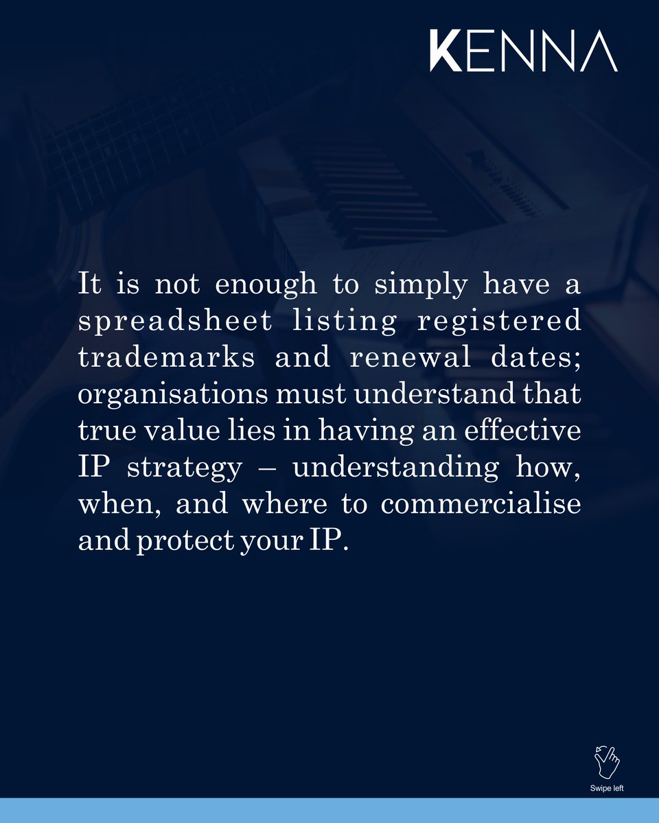 Kenna_LP's tweet image. Intellectual Property (IP) is taking centre stage in today’s innovation-driven economy, with increasing awareness of its importance as both a legal safeguard and a strategic asset across creative and commercial sectors.

shorturl.at/Z4WV9

#Trademarks