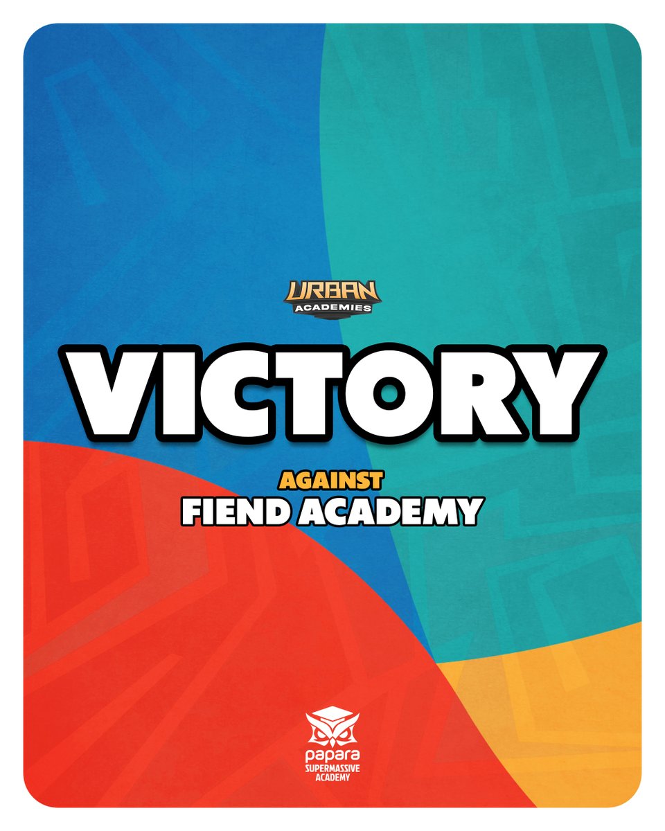 Fiend Academy karşılaşmasından galip ayrılıyoruz!

#SUPWIN🦉