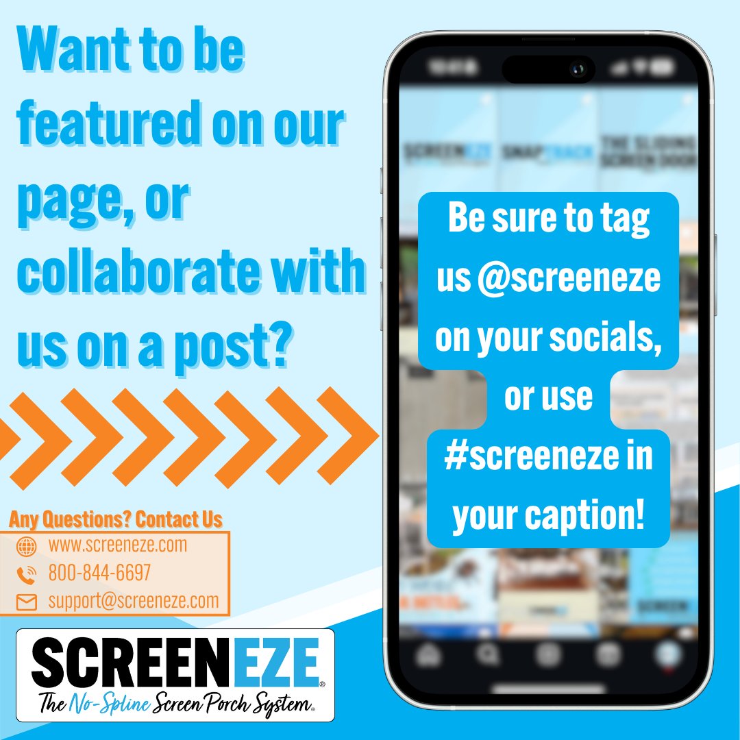 SCREENEZE's tweet image. Let’s show off those amazing screened-in projects together! 🛠️🏡

#screeneze #screenporch #porchlife #homeimprovement #summer #collaboration #views #nospline #easyinstall #contractor #homeowner #nobugs #porch #screensystem