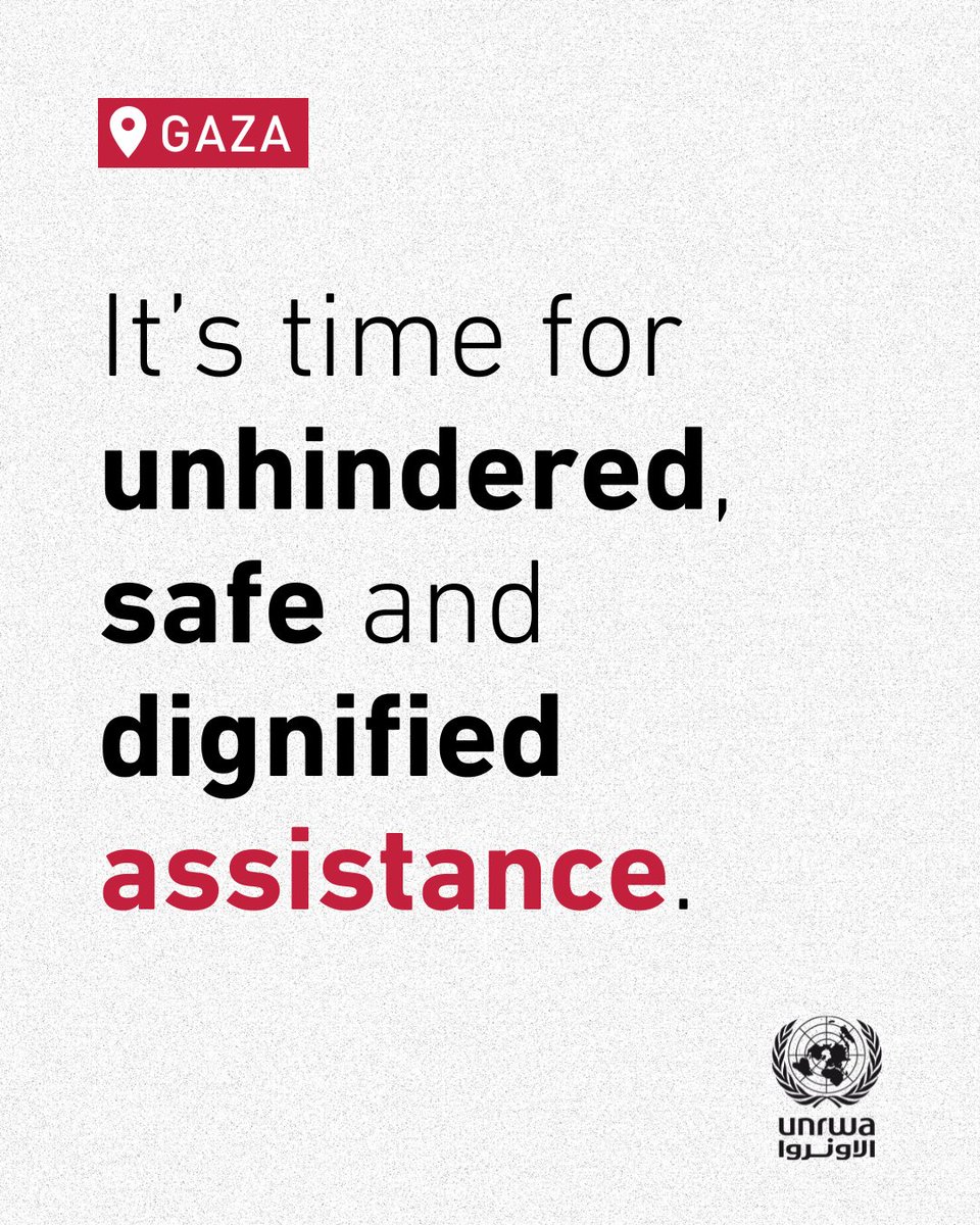 For months, the UN has warned of the consequences unfolding in #Gaza. Now, people are starving and being shot at while trying to find food for their families.

This cannot continue.

A political decision must be made to unconditionally open the crossings.

Let the UN and our
