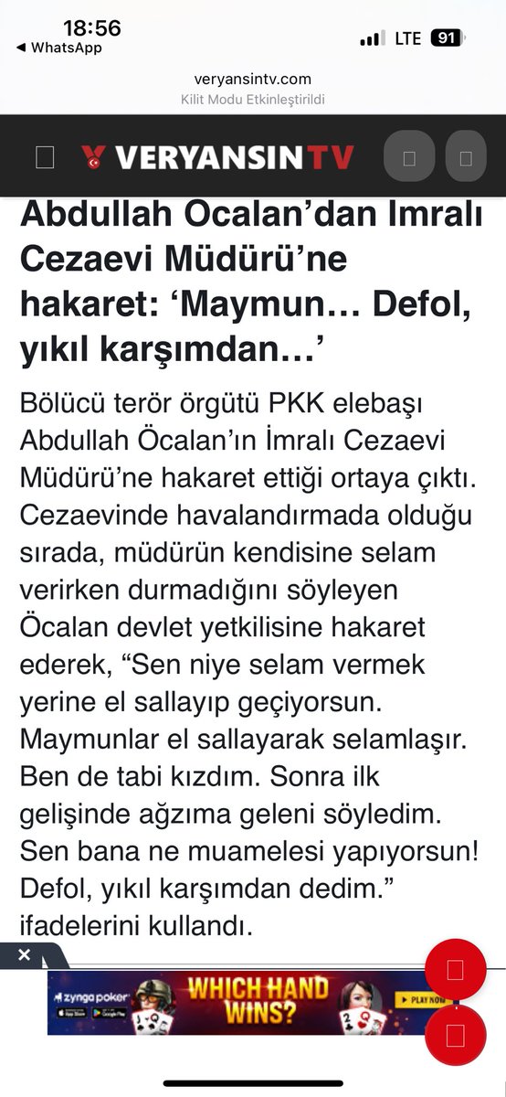 Ümit Özdağ (@umitozdag) on Twitter photo Veryansın yazmış. Bunlar daha başlangıç: müdürün suçu geçerken el salmamak. Durup selam vermek zorundaymış. Sen kimsin Öcalan. Bekaa vadisinde 8. Sınıf Muhaberat personeline selam dururdun. Öte yandan Cezaevi müdürünü sürerlerse hiç şaşırmam. <a href="/zaferpartisi/">Zafer Partisi</a> Veryansın yazmış. Bunlar daha başlangıç: müdürün suçu geçerken el salmamak. Durup selam vermek zorundaymış. Sen kimsin Öcalan. Bekaa vadisinde 8. Sınıf Muhaberat personeline selam dururdun. Öte yandan Cezaevi müdürünü sürerlerse hiç şaşırmam. <a href="/zaferpartisi/">Zafer Partisi</a>
