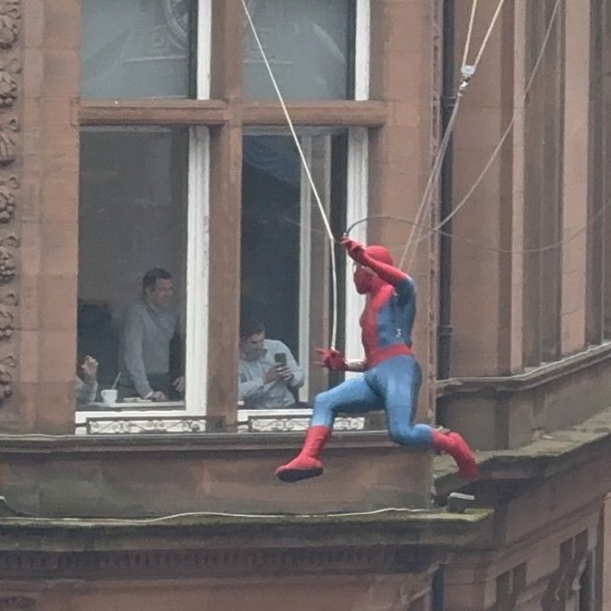 Can you imagine, you’re at work and Spider-Man swings past your office window. 

I could only pray for times like this.