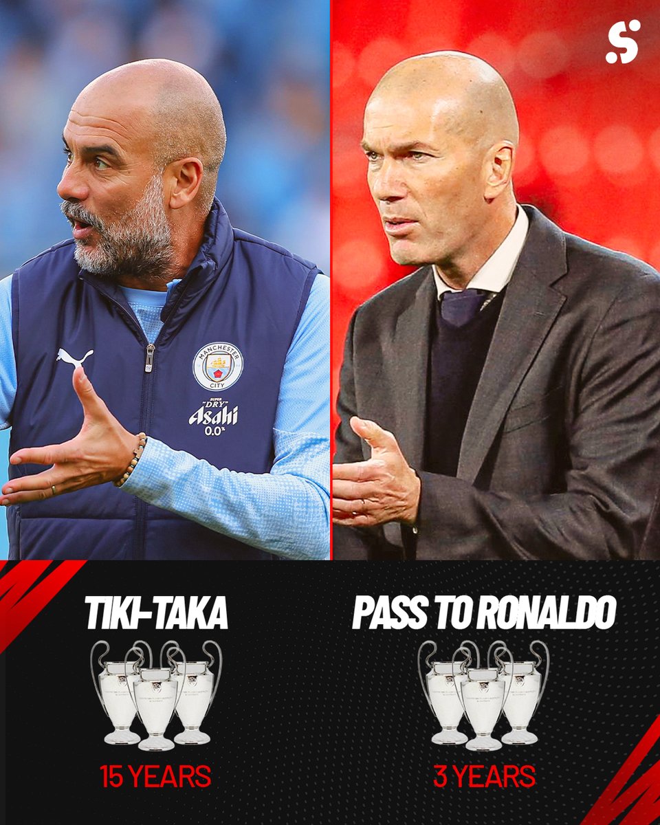 Who's the ultimate European master? 🔥

Pep or Zizou?  🤔