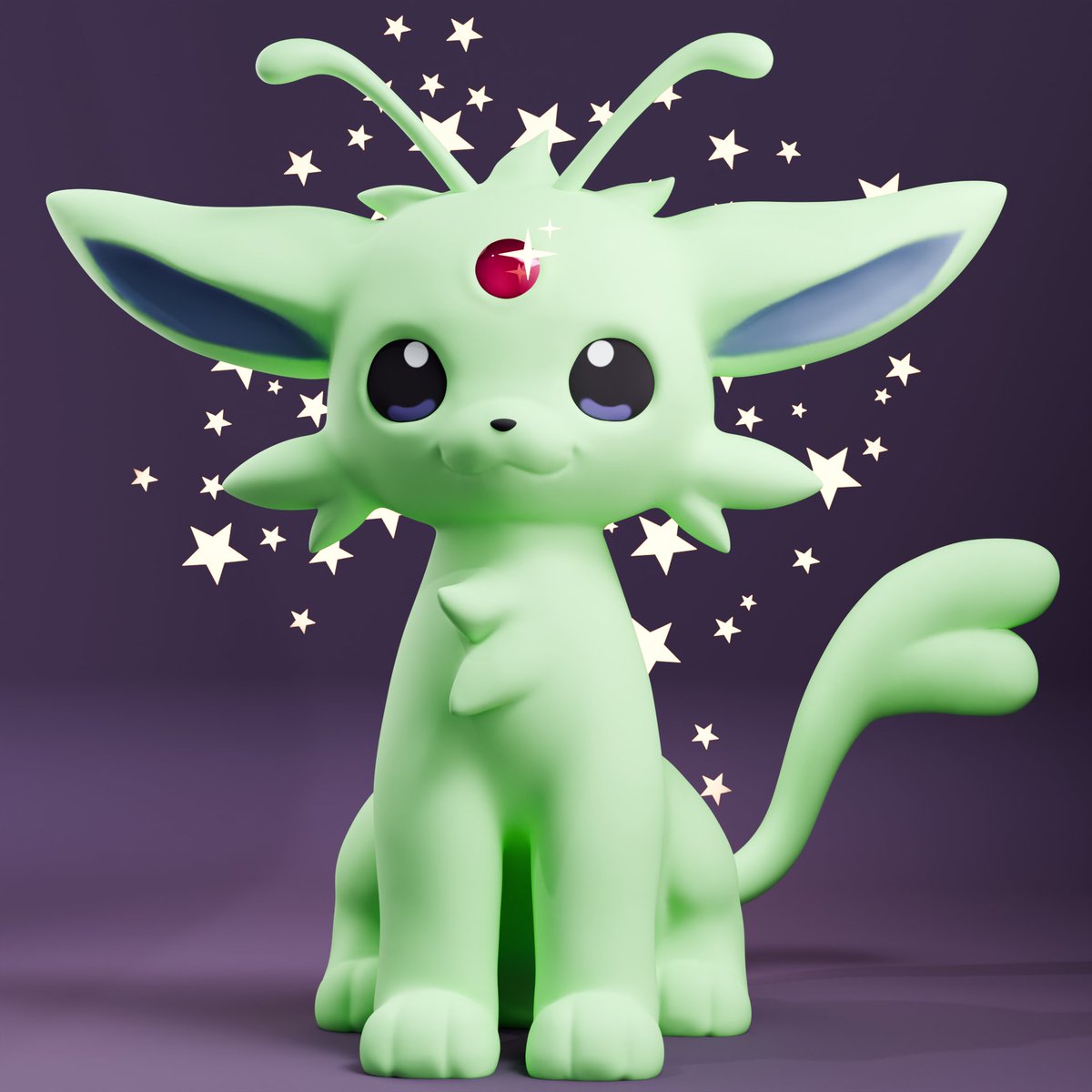 Zeep glorp💚
Model based off of art <a href="/f0xlett/">fox</a> made.

#Pokemon