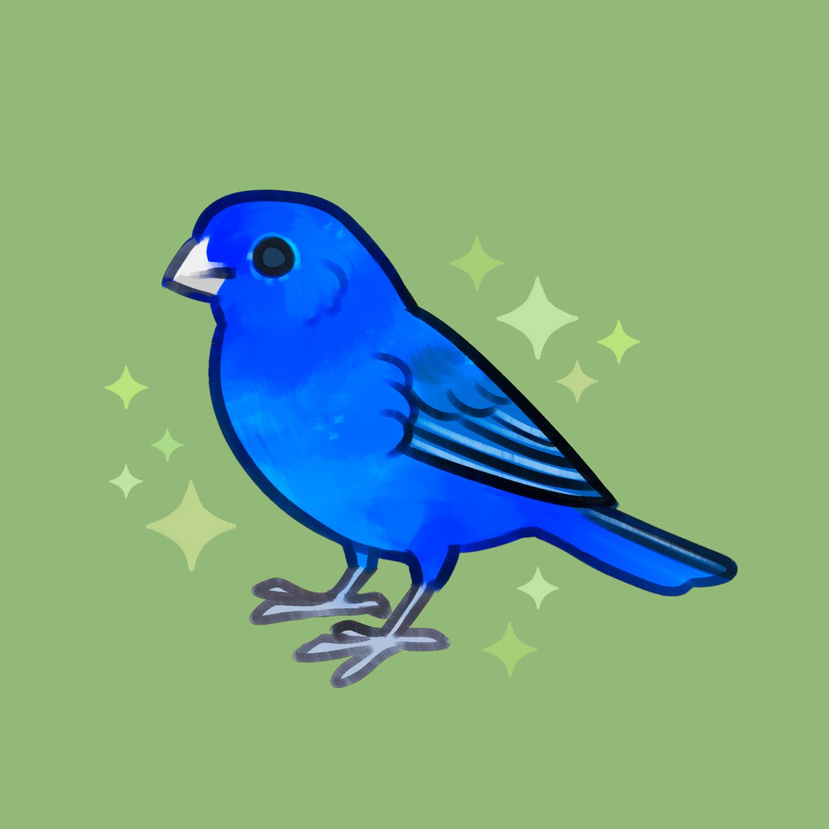 indigo bunting 🌱💙