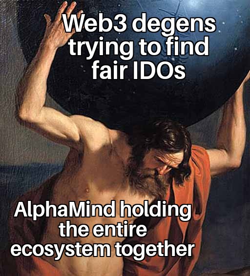 💥 Web3 degens are out here searching for fair IDOs…
Meanwhile, <a href="/Alphamind_labs/">AlphaMind</a> is holding the entire ecosystem together 💪🌍
#AlphaMind #Crypto #IDO