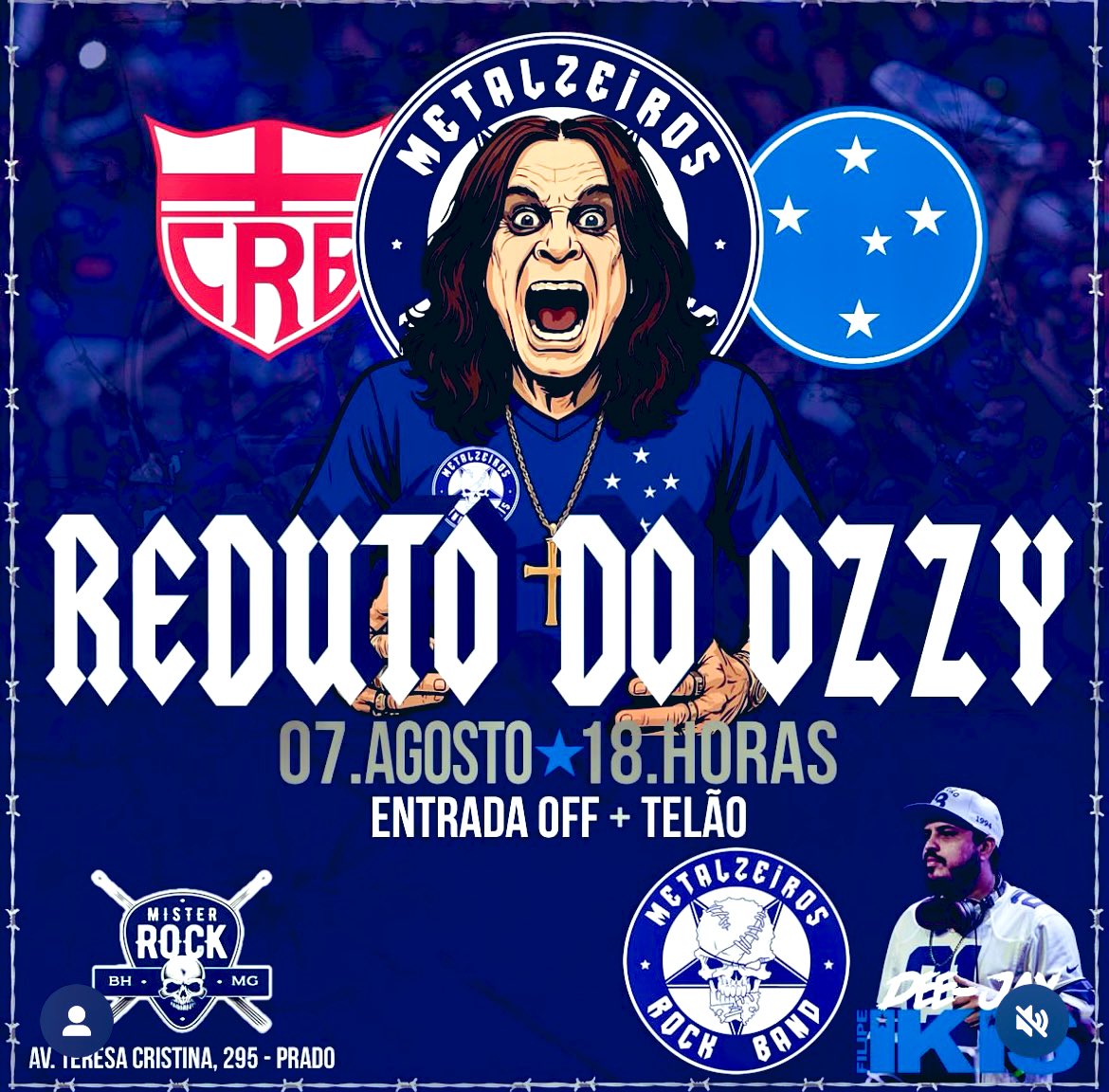 Dia de COPA DO BRASIL é dia de reduto!!!

Nossos amigos da METALZEIROS estão convocando a maior de Minas para o reduto no Mister Rock!!! 🦊🤘🏼🍺

Informações na arte. 🎨