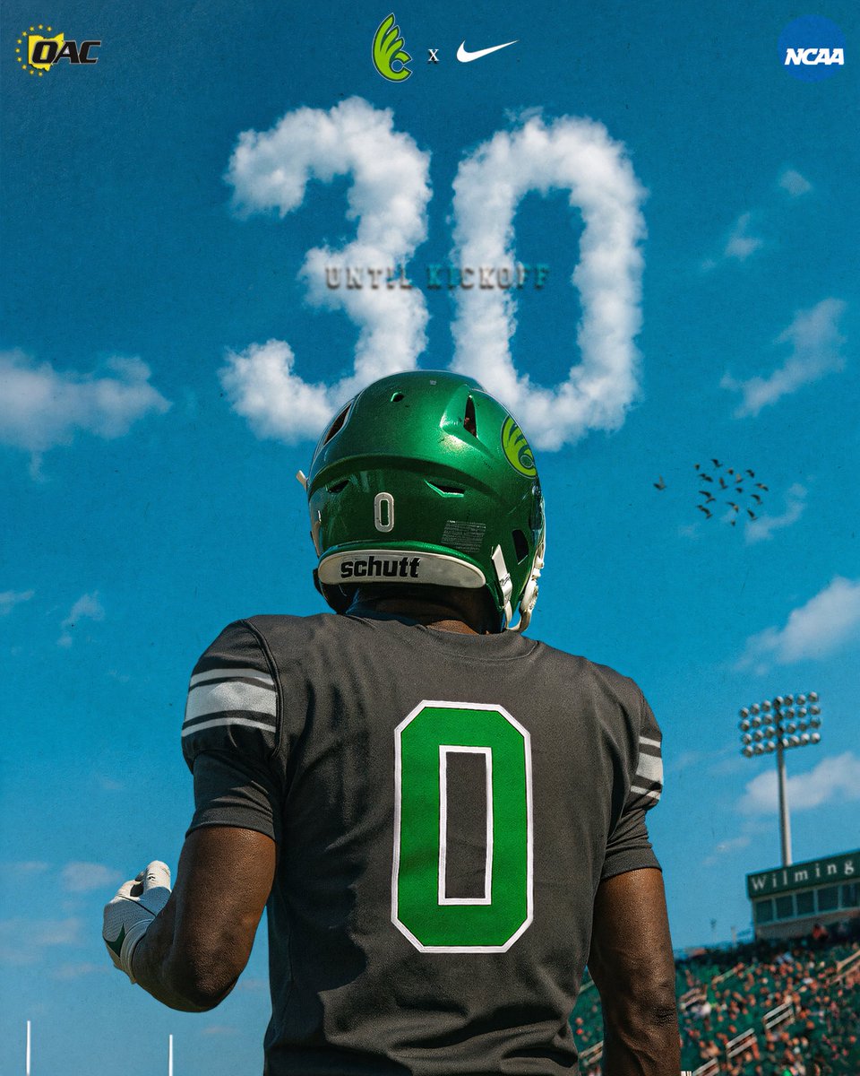 Inching closer and closer to kickoff 🏈

30 days away ! 🛫

#GoGreen🟢⚪️