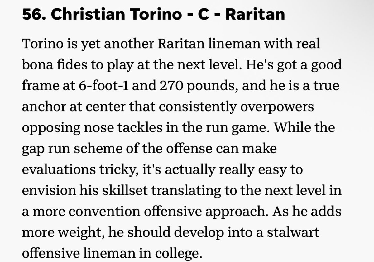 #56 recruit in the shore conference for the class of 2026