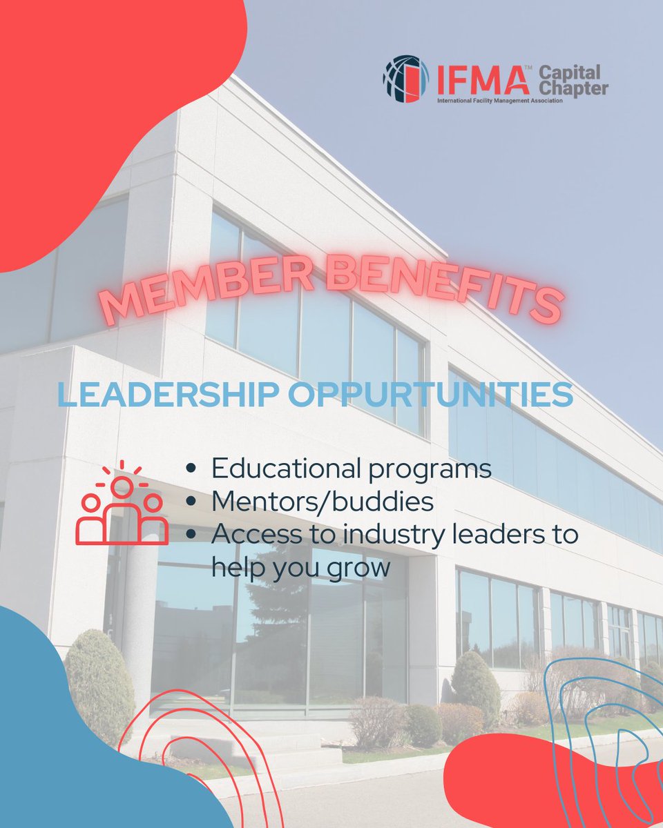 Looking to make a greater impact in the facility management community? IFMA's Capital Chapter offers opportunities to develop your leadership skills by participating in committees and taking on leadership roles. Shape the future with us! 
ifmacap.org/join.php