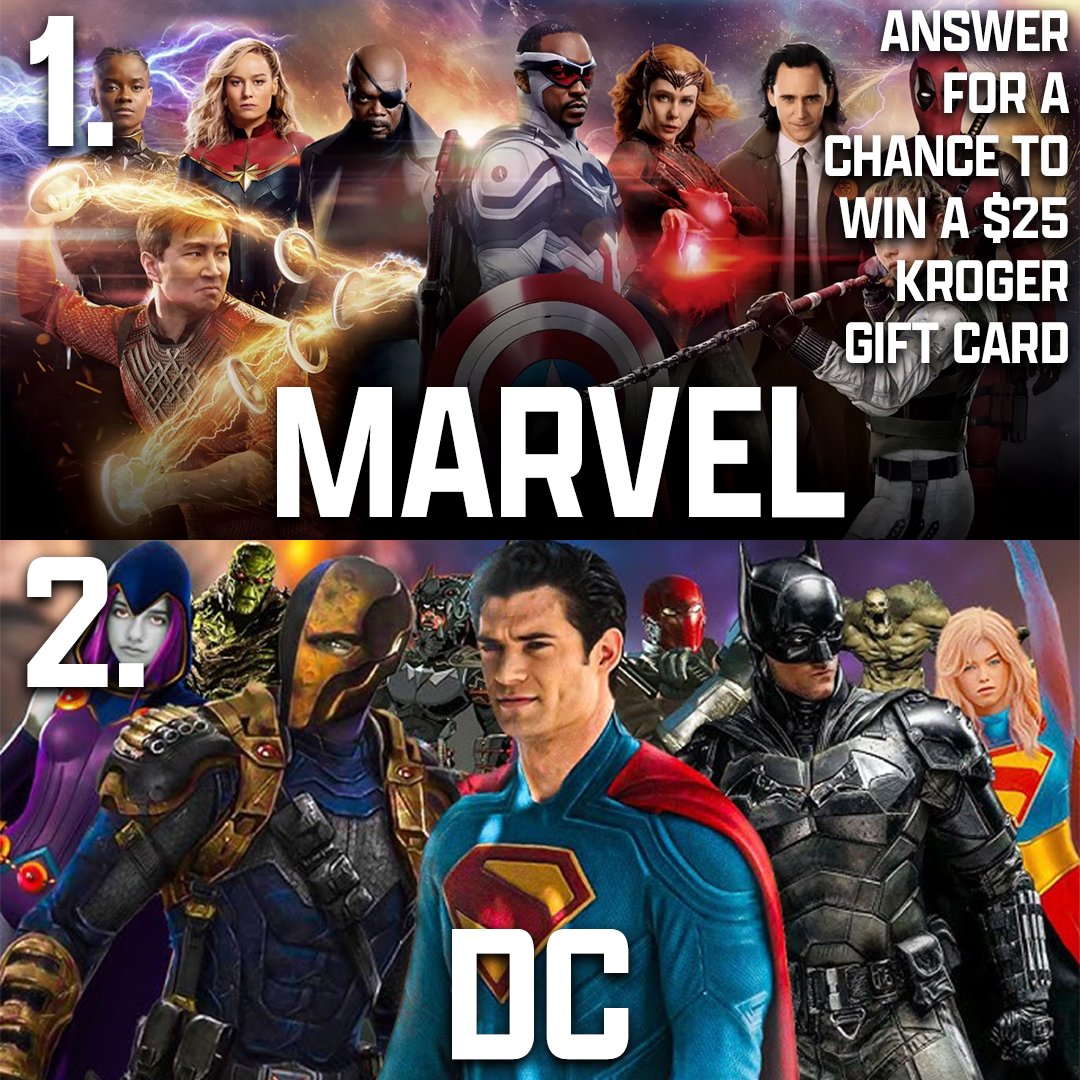 Summer_DriveIn's tweet image. 🚨🚨🚨

Marvel or DC???

Make sure you come out to our Friday Family Fun Night this week and catch one of our DOUBLE FEATURES! 🎥

Visit summerdrivein.com to purchase online tickets!