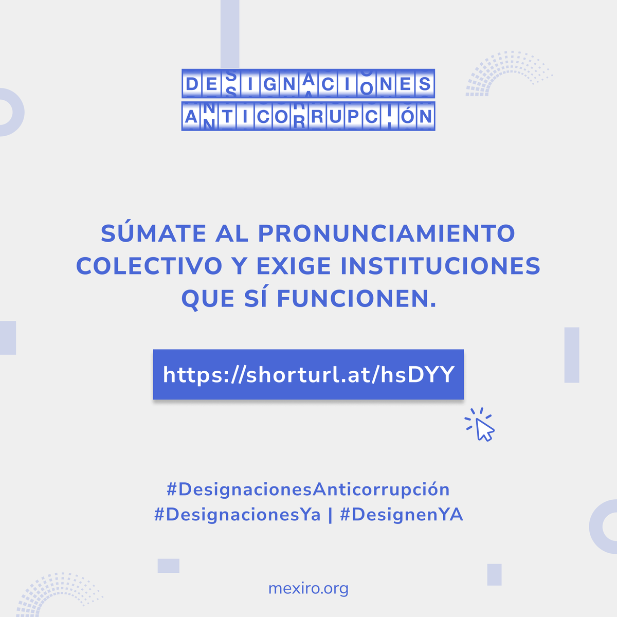yoMexiro's tweet photo. 🖊️ Firma el pronunciamiento colectivo y súmate a la exigencia por instituciones completas, transparentes y funcionales.
👉🏿 https://t.co/KKaotkrzKm
#DesignacionesAnticorrupción #DesignenYA #SinDesignacionesNoHayAnticorrupción https://t.co/uF5Qwhy1Pk