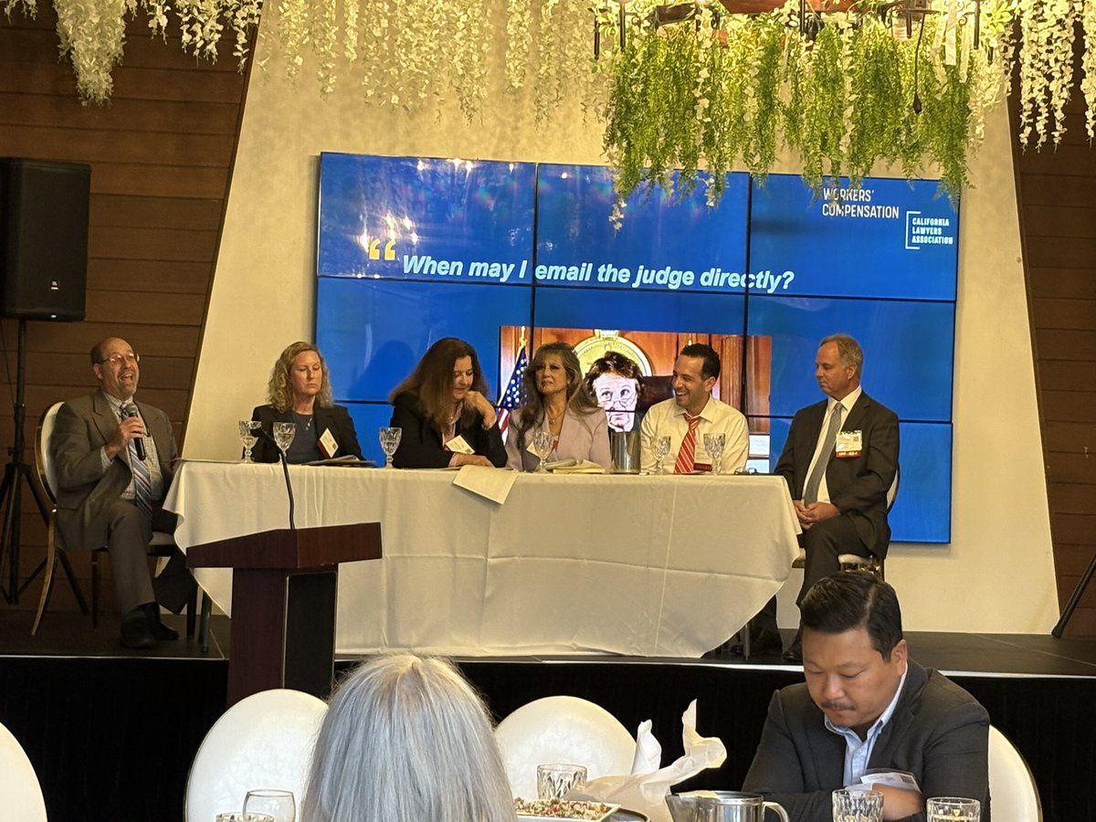 CLAWorkersComp's tweet image. Thank you to everyone who joined us for Tech Talk 2025! From cutting-edge insights on AI and blockchain to meaningful conversations about innovation in the legal field, we’re grateful to our speakers, panelists, and attendees for making this event a success.

#CaliforniaLawyers