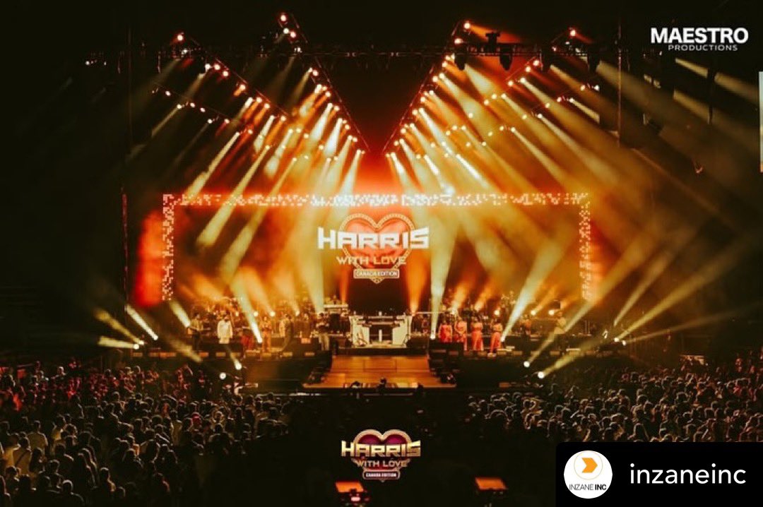 TheRobeWay's tweet image. At the Scotiabank Arena in Toronto for Harris with Love - Canada Edition &amp;amp; a #lightingdesign created by Akash Ajith from Inzane Inc. working with Distinct Communications &amp;amp; a rig using @Robelighting #BMFL Blade &amp;amp; WashBeam luminaires plus #RoboSpot systems supplied by Phase 3 AV.