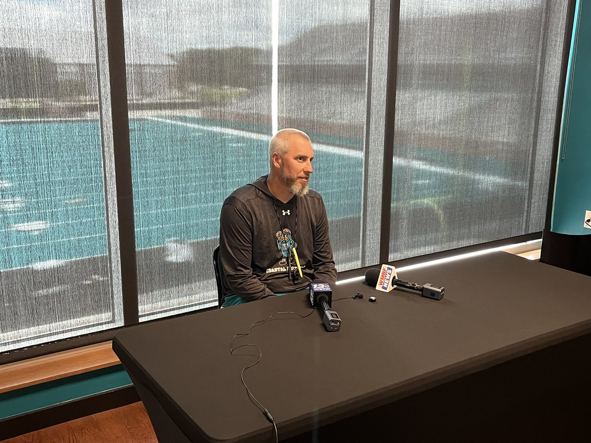 "We're going to go." Coastal Carolina DC Jeremiah Johnson. The Chants' new defensive coordinator has this unit playing fast, with several pieces to work with. More on the CCU defense tonight on WPDE ABC15. #collegefootball #TealNation