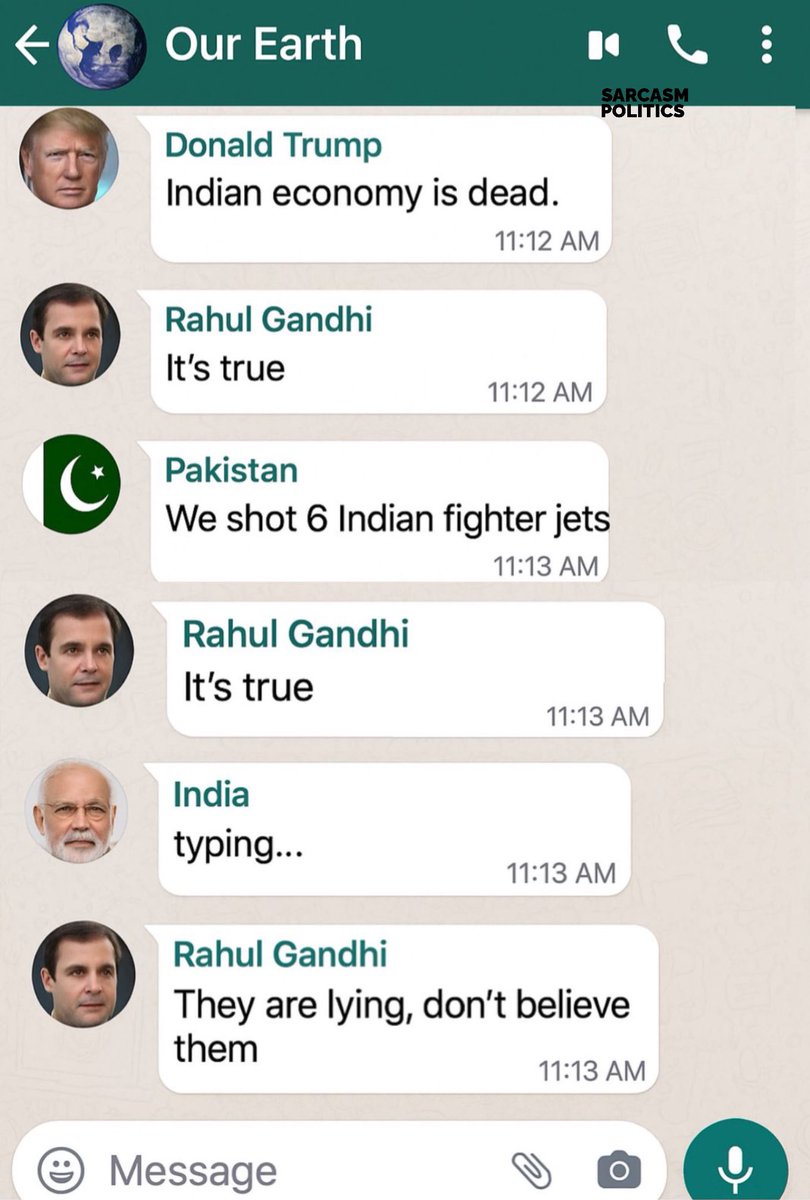 Leaked WhatsApp chat.