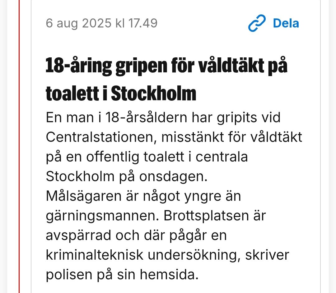 Susanne 💪🇸🇪💪🇸🇪💪🇸🇪🙏🐈⬛ (@kattkvinna_1) on Twitter photo Du vet hoppas jag att du absolut inte kan gå på toa dagtid i Sverige.
<a href="/moderaterna/">Moderaterna</a> <a href="/SwedishPM/">Ulf Kristersson</a> Du vet hoppas jag att du absolut inte kan gå på toa dagtid i Sverige.
<a href="/moderaterna/">Moderaterna</a> <a href="/SwedishPM/">Ulf Kristersson</a>