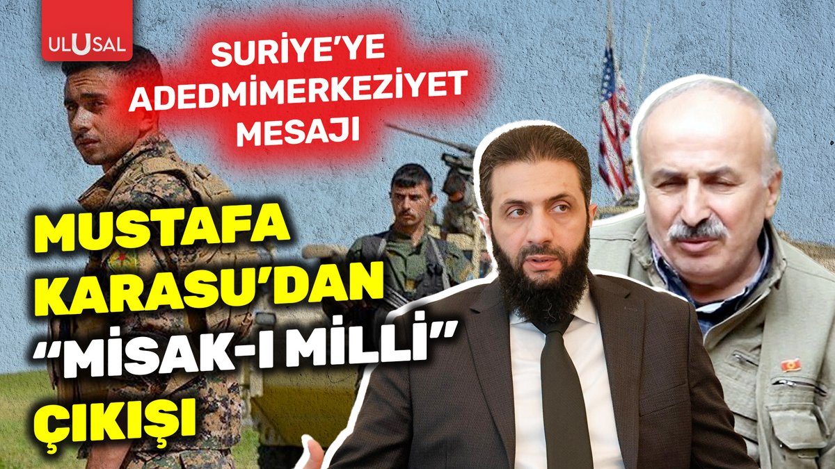 💢KCK Yürütme Konseyi Üyesi Mustafa Karasu'dan "Misak-ı Milli" çıkışı! Suriye'ye ademimerkeziyet mesajı verdi

🔴youtu.be/6X8OJARVTwo